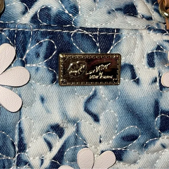Betsey johnson Y2K denim flower purse bag fairycore cottage fairy lolita hippie - Picture 4 of 7